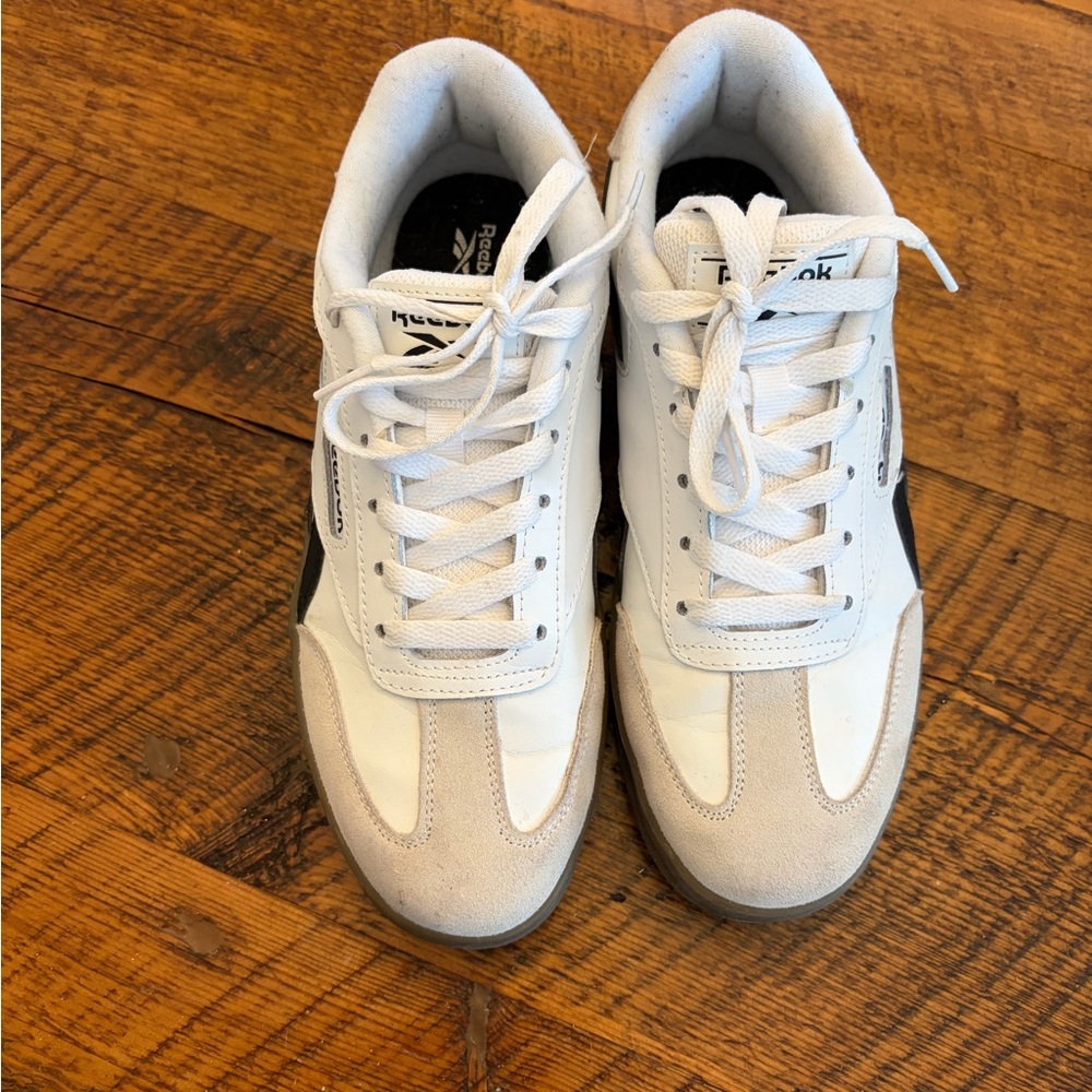 Reebok White and Black Athletic Shoes